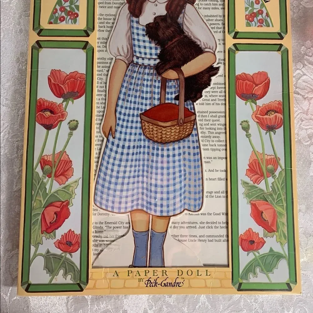 Dorothy Visits Oz A Paper Doll By Peck Gande Tin Man Scarecrow Lion Wizard Of Oz